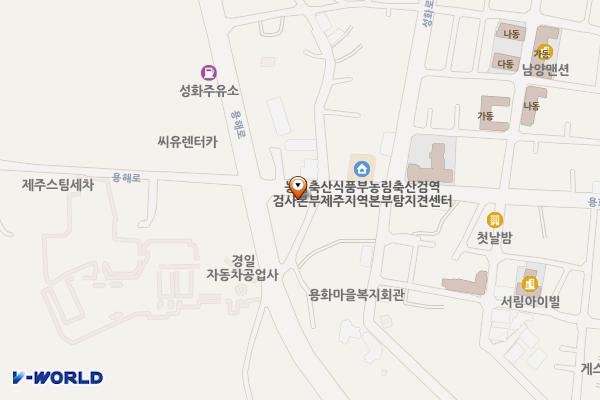 용화로 4, 용화로4길 2 위치 지도 — 제주특별자치도 제주시 용화로 4