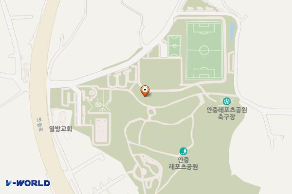 안중레포츠공원 화장실 위치 지도 — 경기도 평택시 안중읍 학현리 573