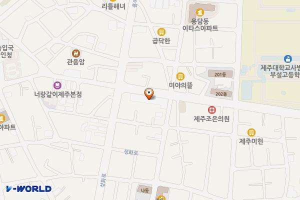 용담로 36, 48 위치 지도 — 제주특별자치도 제주시 용담로 36