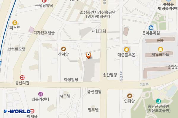 송탄시외버스 위치 지도 — 경기도 평택시 지산로 25