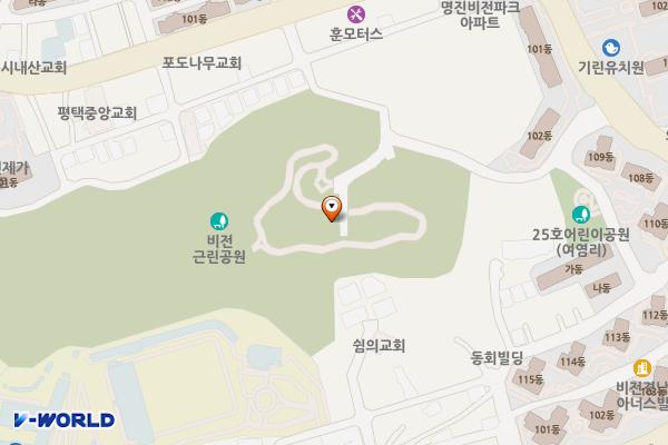 비전2배수지 화장실 위치 지도 — 경기도 평택시 매봉산4길 33-8