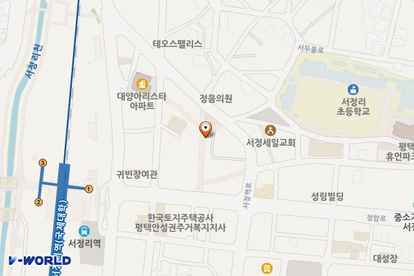 서정리시장공중화장실 위치 지도 — 경기도 평택시 서정역로47번길 7