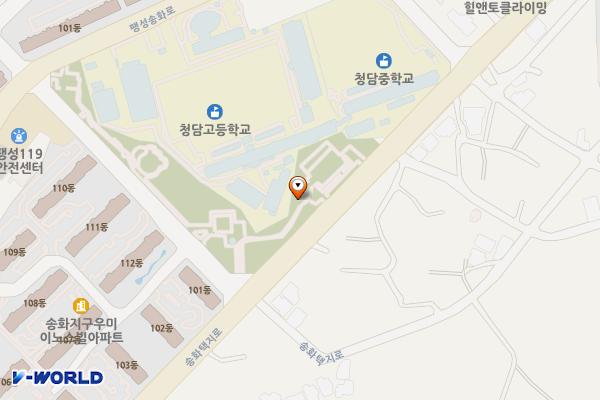 남산근린공원 게이트볼장 위치 지도 — 경기도 평택시 팽성읍 송화택지로 109