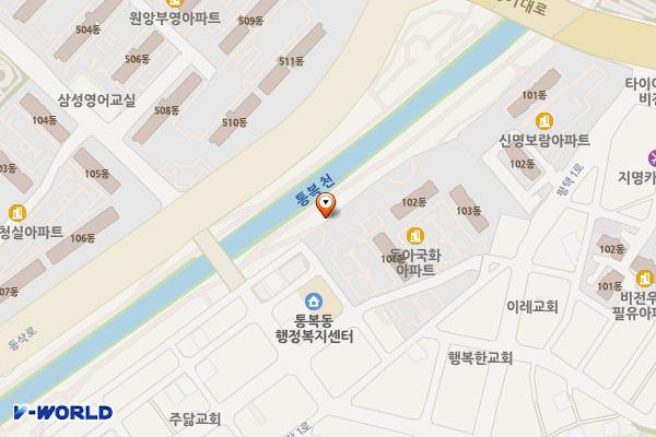 통복천체육공원 위치 지도 — 경기도 평택시 통복동 11-3