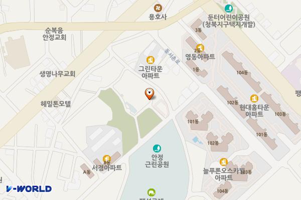 강당산테니스장 위치 지도 — 경기도 평택시 팽성읍 송화리 27-4