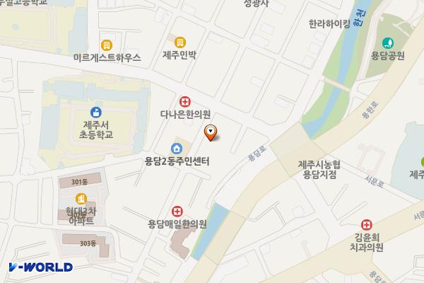 용담이동 358-12 위치 지도 — 제주특별자치도 제주시 용담이동 358-12
