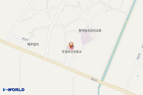 두정보건진료소 1층 위치 지도 — 경기도 평택시 팽성읍 두정길 53