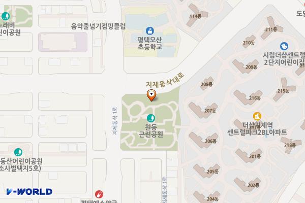 원동근린공원 위치 지도 — 경기도 평택시 동삭동 467-9 일원