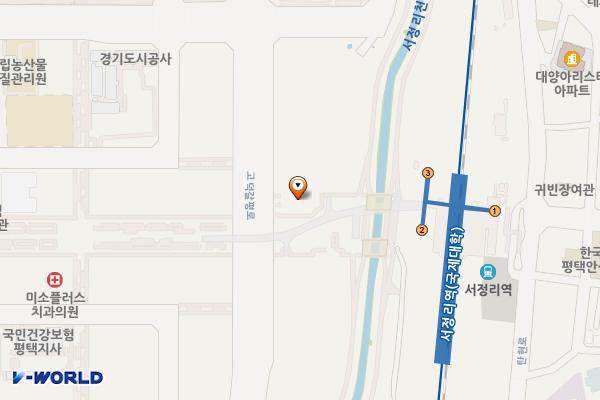 서정리역 지하공영주차장 위치 지도 — 경기도 평택시 고덕갈평로 86(고덕동)