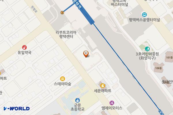 원평 제1공영주차장 위치 지도 — 경기도 평택시 원평로 30 (평택동)