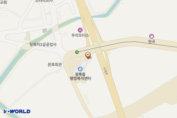 청북읍 행정복지센터 2층 위치 지도 — 경기도 평택시 청북읍 청원로 2