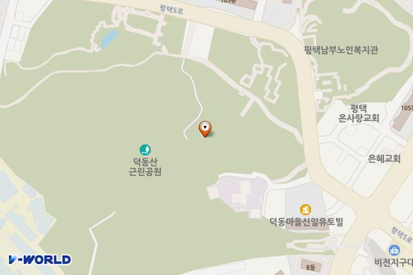 덕동산 근린공원 농구장 위치 지도 — 경기도 평택시 비전동 산 84-14