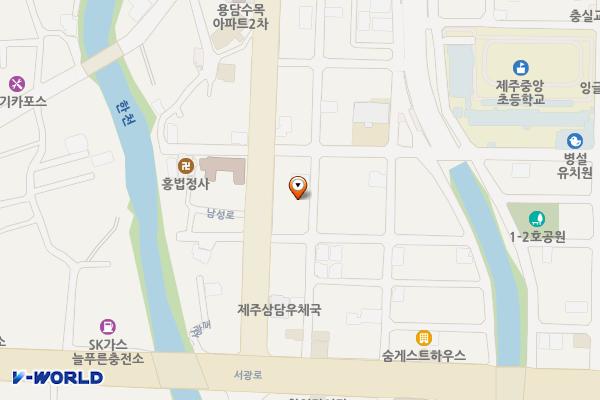 서광로3길 17, 남성로2길 3 위치 지도 — 제주특별자치도 제주시 서광로3길 17