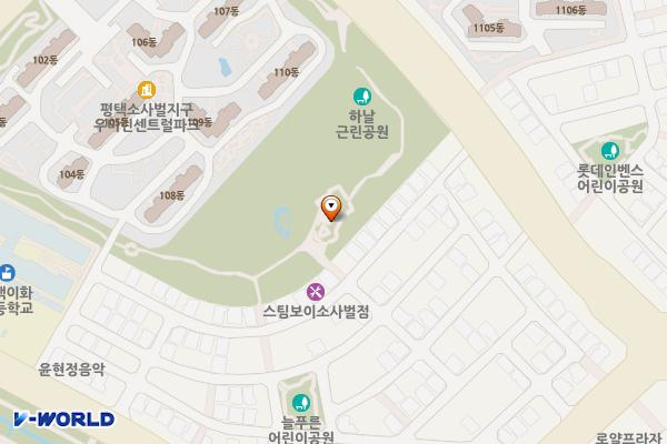 하날 근린공원 위치 지도 — 경기도 평택시 비전4로 83