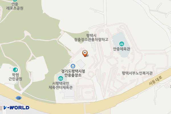 안중도서관(1층) 위치 지도 — 경기도 평택시 안중읍 서동대로 1531