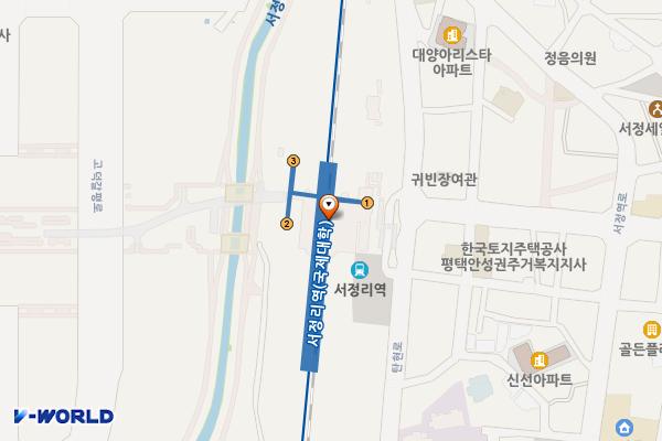 서정리역 고객지원실 화장실 위치 지도 — 경기도 평택시 탄현로 51