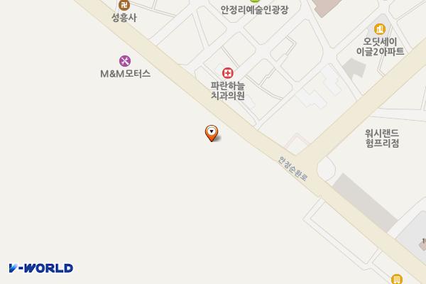 안정리 쇼핑몰주차장 위치 지도 — 경기도 평택시 팽성읍 안정쇼핑로 8-20