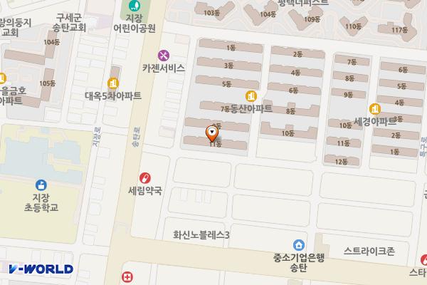 동산아파트 상가 위치 지도 — 경기도 평택시 특구로27번길 46 (서정동, 동산아파트)