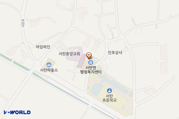 서탄면주민센터 나동 3층 위치 지도 — 경기도 평택시 서탄면 금암2길 122