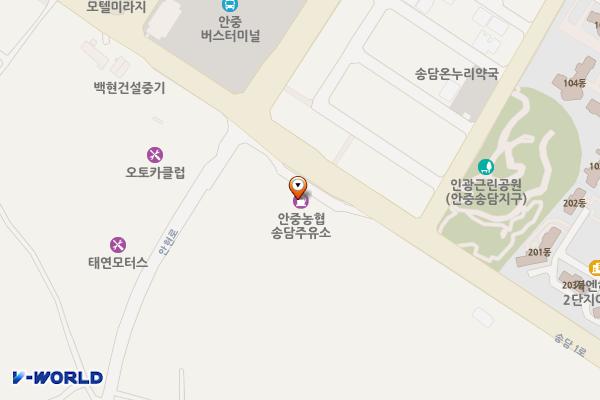안중농협 송담주유소 위치 지도 — 경기도 평택시 현덕면 송담1로 10
