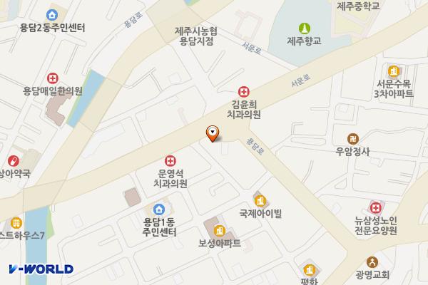 서문로 24-2, 용담로 120 위치 지도 — 제주특별자치도 제주시 서문로 24-2