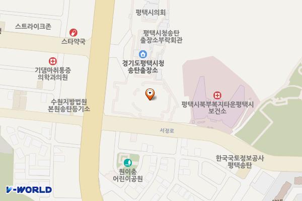 송탄출장소 1층 위치 지도 — 경기도 평택시 경기대로 1366, 평택시청 송탄출장소 (서정동)