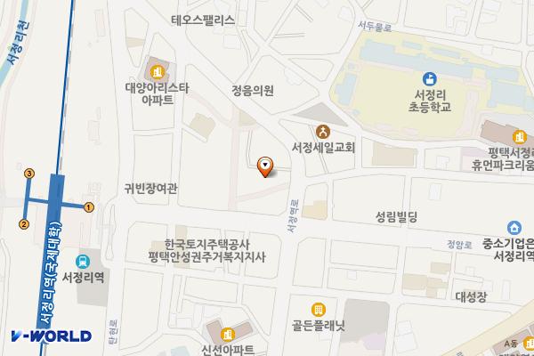 서정시장 공영주차장 위치 지도 — 경기도 평택시 서정역로 37(서정동)