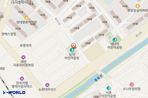 상가어린이공원 위치 지도 — 경기도 평택시 세교3로 32