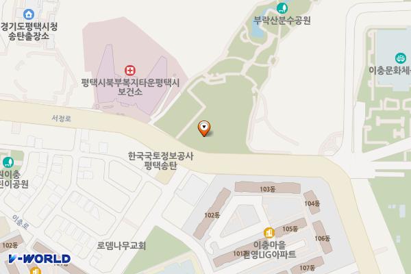 부락산근린공원(야외무대) 위치 지도 — 경기도 평택시 이충동 279-1