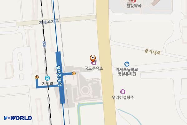 국도주유소 위치 지도 — 경기도 평택시 경기대로 781
