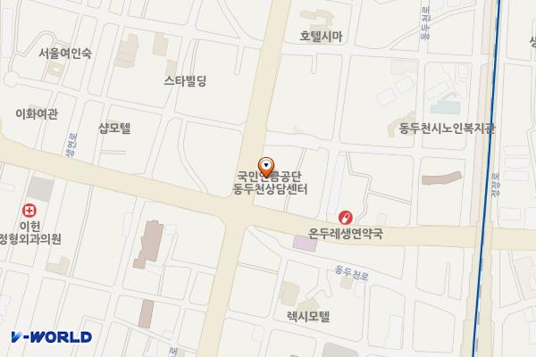 KT동두천지사 위치 지도 — 경기도 동두천시 중앙로 260 (생연동)