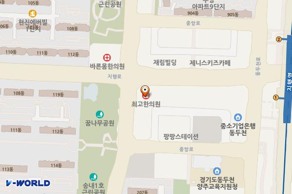 홈플러스(주)익스프레스동두천지행점 위치 지도 — 경기도 동두천시 지행로 50