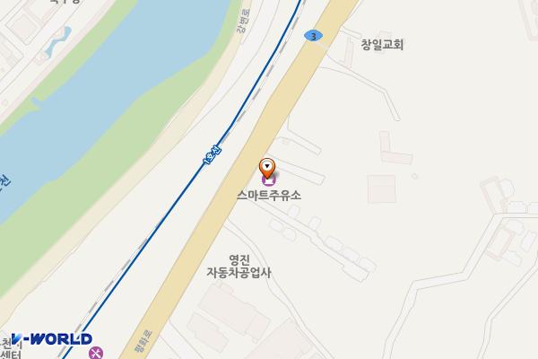 스마트주유소 위치 지도 — 경기도 동두천시 평화로 2882