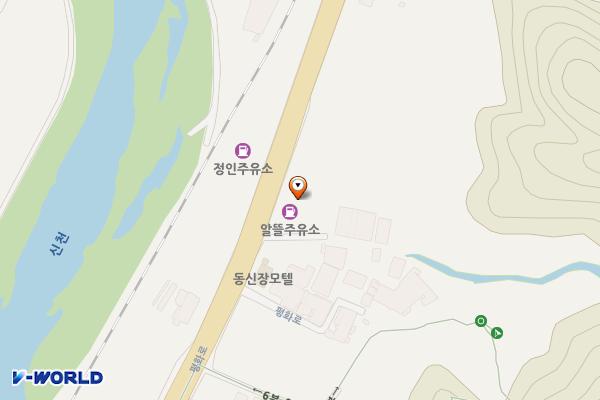 씨엘무역동두천지점 주식회사 위치 지도 — 경기도 동두천시 평화로 3122