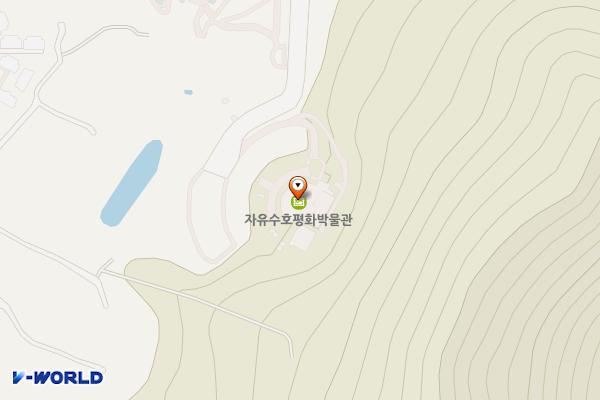 자유수호평화박물관 화장실(1F) 위치 지도 — 경기도 동두천시 평화로2910번길 96-63