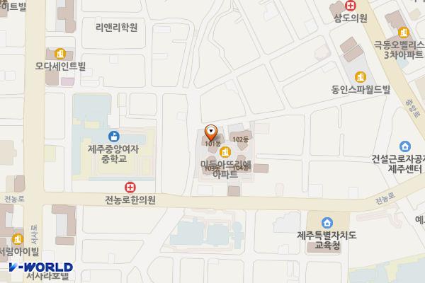 중앙로26길 25 위치 지도 — 제주특별자치도 제주시 중앙로26길 25