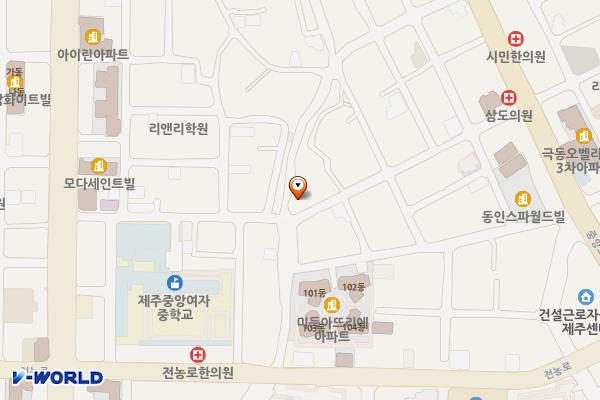 중앙로24길 26 위치 지도 — 제주특별자치도 제주시 중앙로24길 26