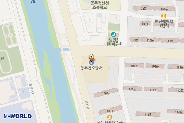 동두천소방서 화장실 위치 지도 — 경기도 동두천시 지행로 6
