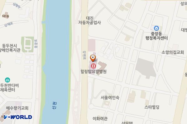 로하스요양병원 위치 지도 — 경기도 동두천시 강변로 422
