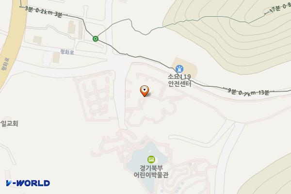 소요산축산물브랜드육타운 화장실 1F 위치 지도 — 경기도 동두천시 평화로2910번길 30