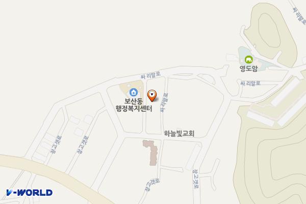 보산동행정복지센터 화장실(다용도회관) 위치 지도 — 경기도 동두천시 싸리말로 30-9