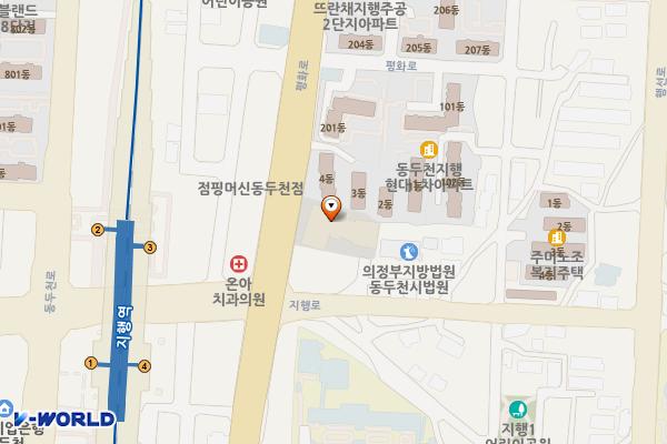 청소년수련관 화장실(2F) 위치 지도 — 경기도 동두천시 지행로 95