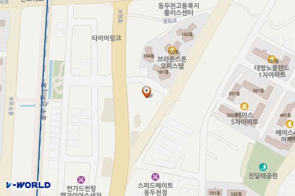 CGV 위치 지도 — 경기도 동두천시 평화로 2346