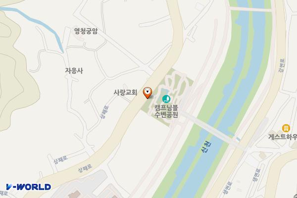 상패수변근린공원 화장실 위치 지도 — 경기도 동두천시 상패로 154
