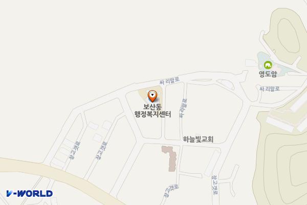 보산동행정복지센터 화장실(2F) 위치 지도 — 경기도 동두천시 싸리말로 28