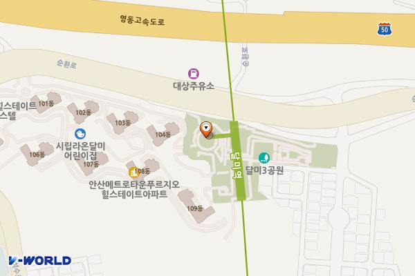 달미역 위치 지도 — 경기도 안산시 단원구 순환로 160
