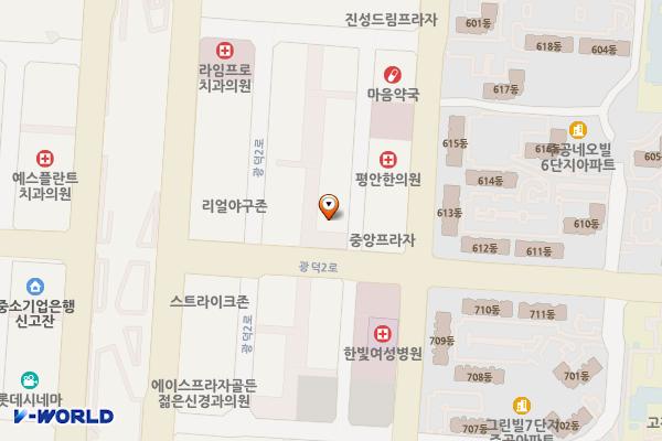 광장타운 위치 지도 — 경기도 안산시 단원구 광덕2로 193-3
