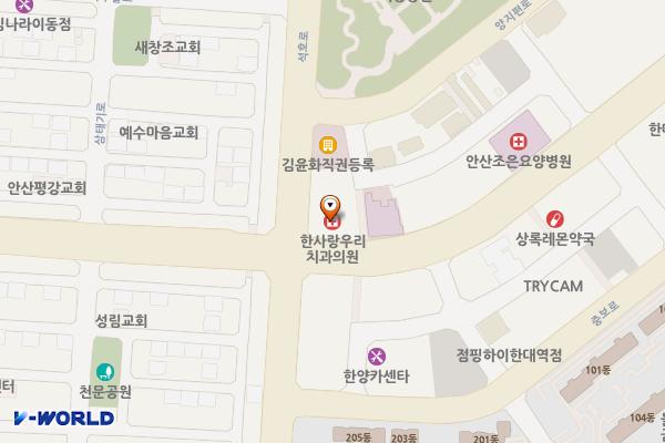 제스트프라자 위치 지도 — 경기도 안산시 상록구 광덕1로 341