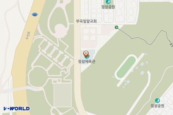 점섬체육관 화장실 위치 지도 — 경기도 안산시 상록구 성호로 190