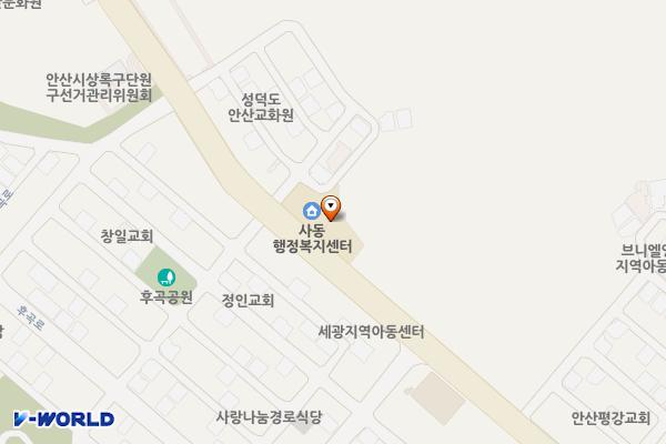 사동지구대 화장실 위치 지도 — 경기도 안산시 상록구 석호로 175